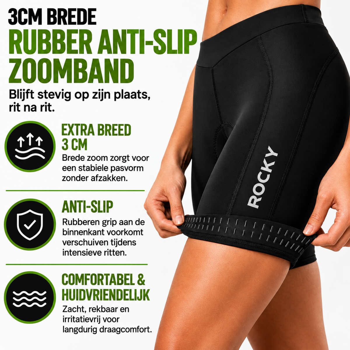 Fietsbroek Dames Met Zeem - Zwart Maat M